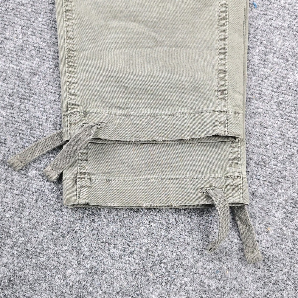 American Eagle Paratrooper Cargo Pants Mens 29x30 (30x29) Green Flex Military - Picture 5 of 11